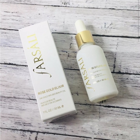 NIB fARSALI Rose Gold Elixir 24K Gold Infused Beauty Oil - Picture 3 of 9